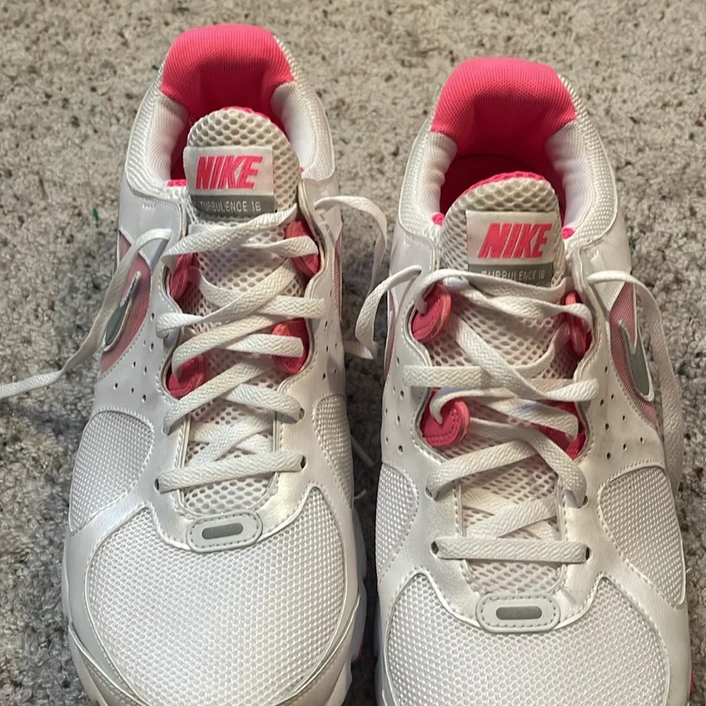 Nike Turbulence 16 Max Air Track Star Pink White Running Shoes Size‎ 10